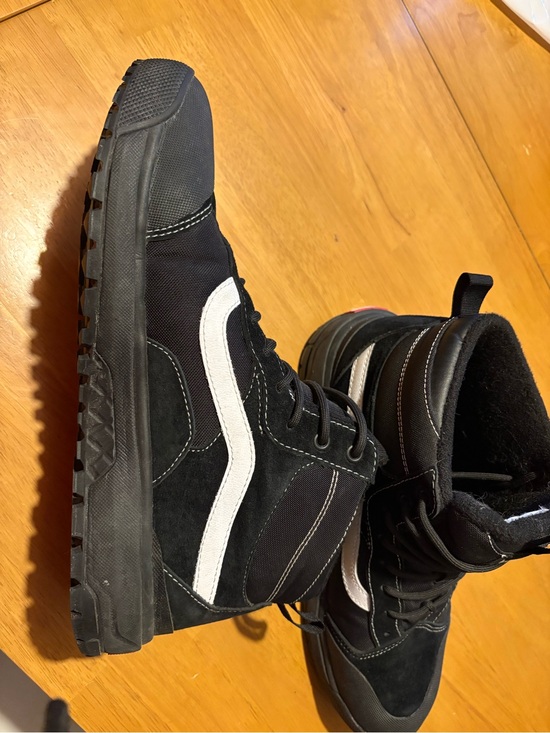 Vans Other - Vans Black High-Top Sneakers with White Side Stripe